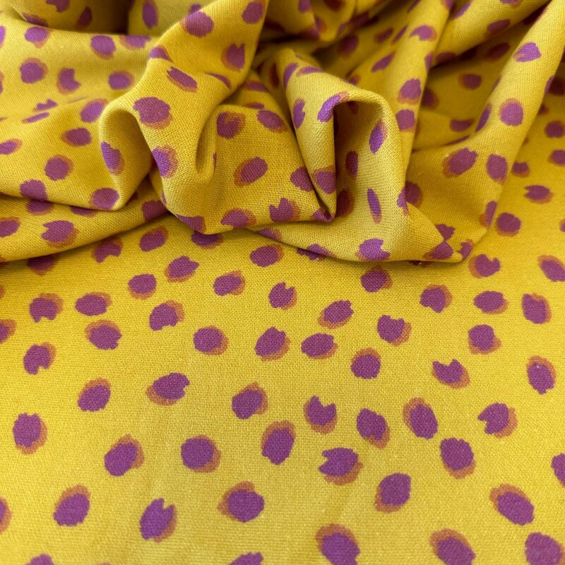 Linho Estampado - Poá